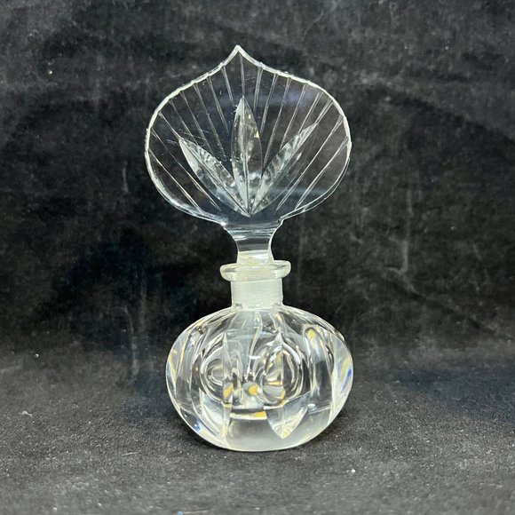Irving W Rice & Co Cut Crystal Perfume Bottle Made In West Germany - Picture 9 of 9